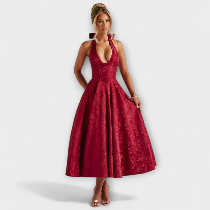 Catalina - Romantické Midi Šaty