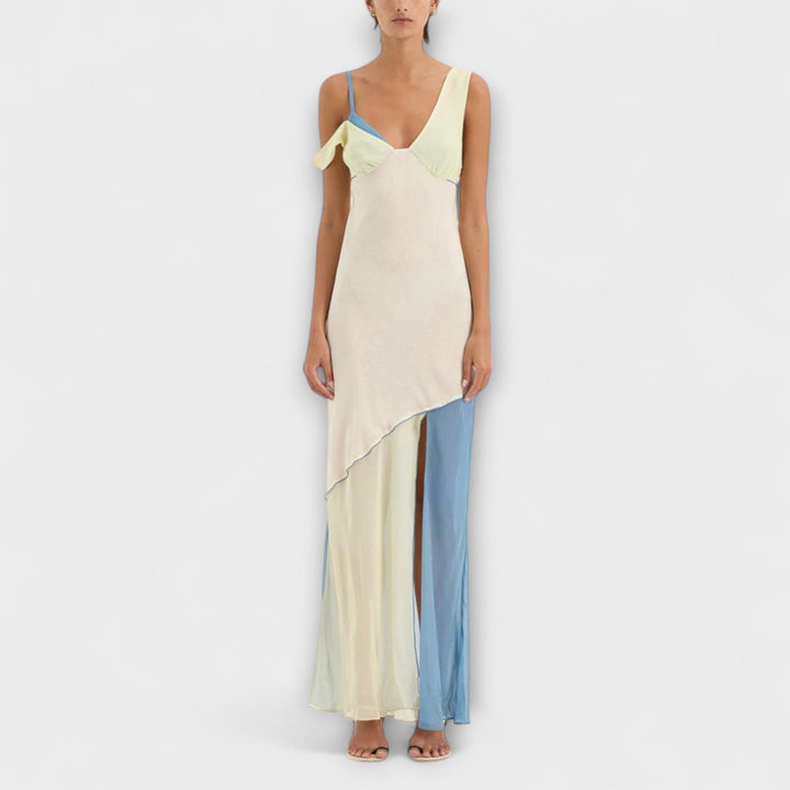 Alora - Midi šaty Thames s detaily vkládání