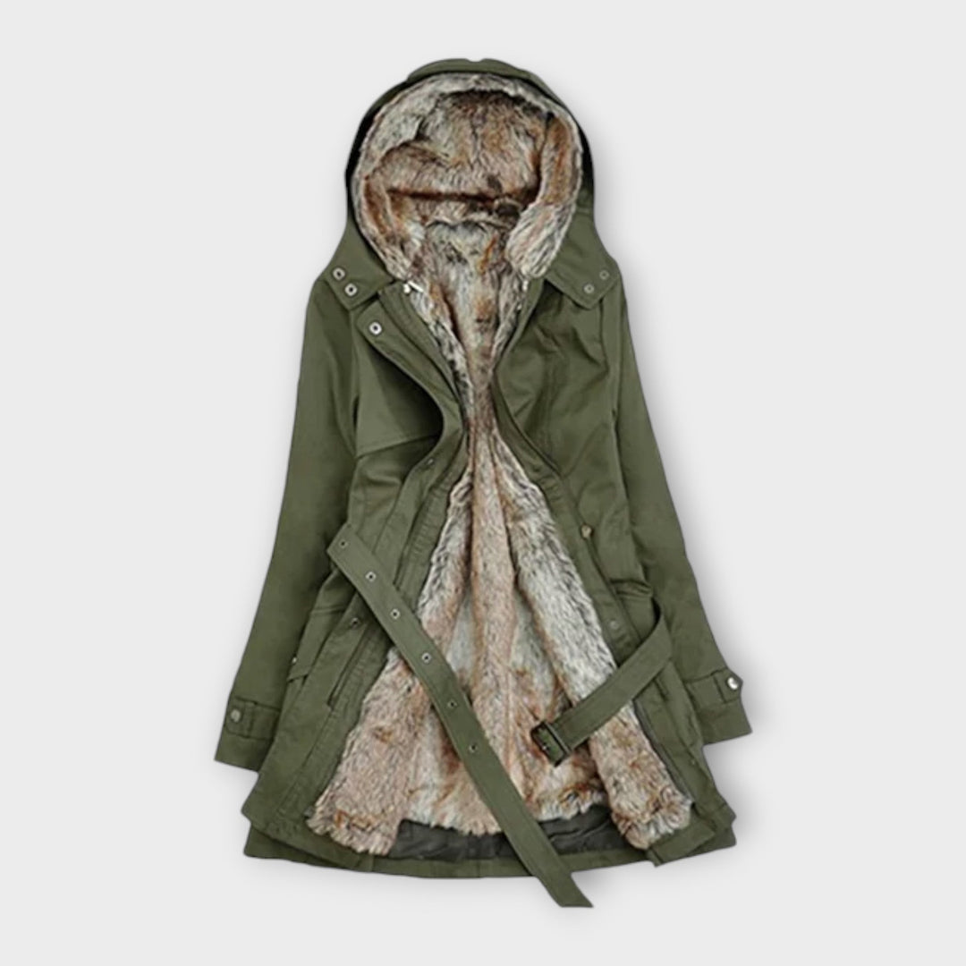 Mikash - Pohodlný kabát s kožešinovým podšívkou