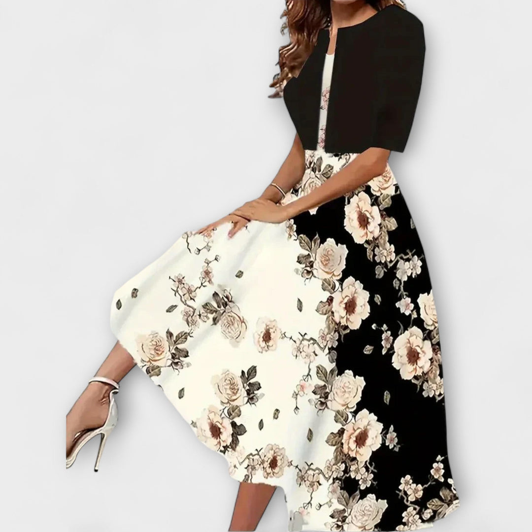 Dámské midi šaty s blazerem