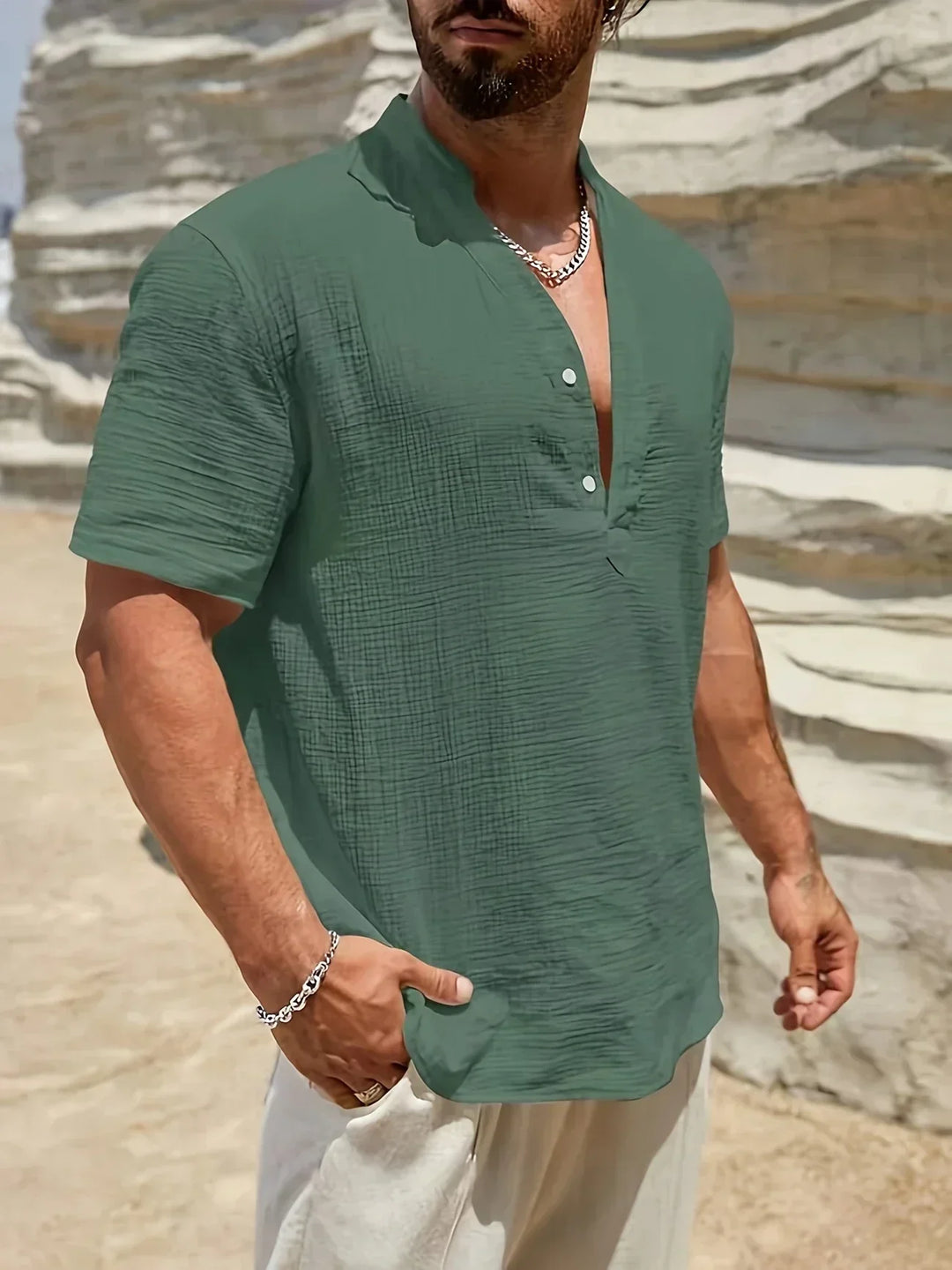 Savrani™ | Elegantní letní košile s vysokým límcem